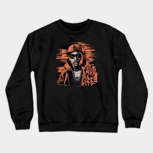 Vibrant Thug Life Design with Black Men Crewneck Sweatshirt